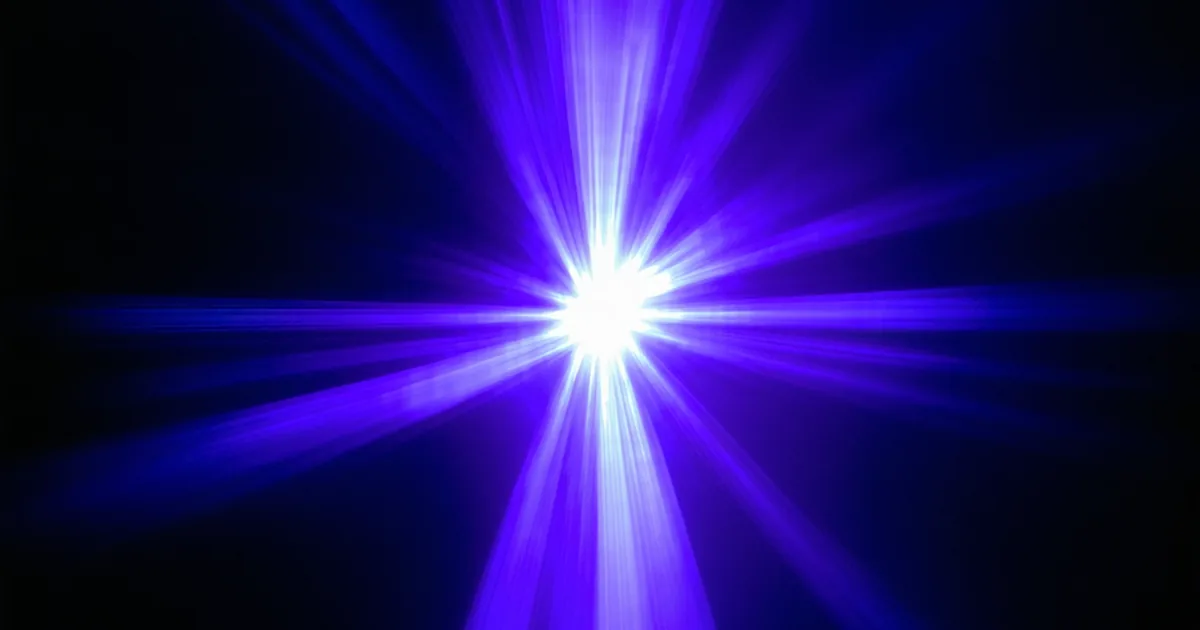 Abstract star or focal point visualization representing north star metric concept